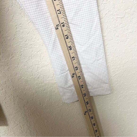 Lululemon Wunder Under Crop Leggings Beige White Size 6 - Picture 2 of 6